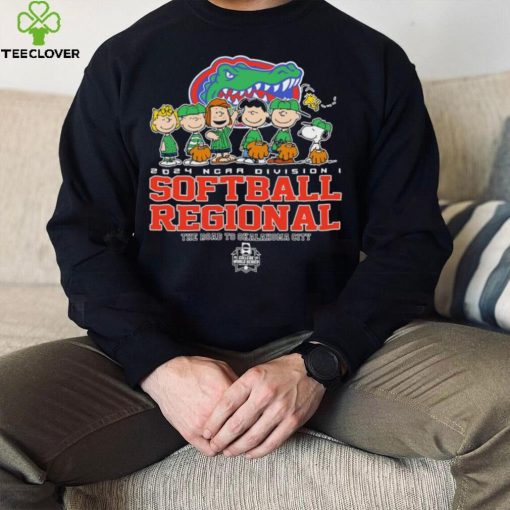 Peanuts characters 2024 NCAA division I softball regional Florida Gators logo shirt