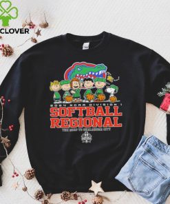 Peanuts characters 2024 NCAA division I softball regional Florida Gators logo shirt