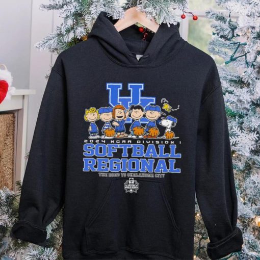 Peanuts characters 2024 NCAA division I softball regional Kentucky Wildcats logo hoodie, sweater, longsleeve, shirt v-neck, t-shirt