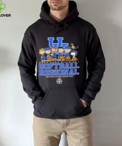 Peanuts characters 2024 NCAA division I softball regional Kentucky Wildcats logo hoodie, sweater, longsleeve, shirt v-neck, t-shirt