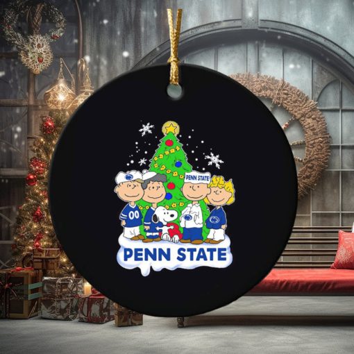 Peanuts characters Penn State Christmas tree ornament