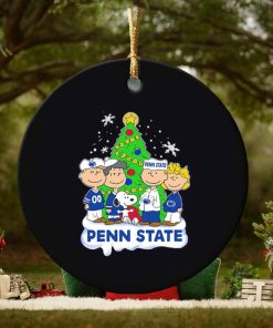 Peanuts characters Penn State Christmas tree ornament