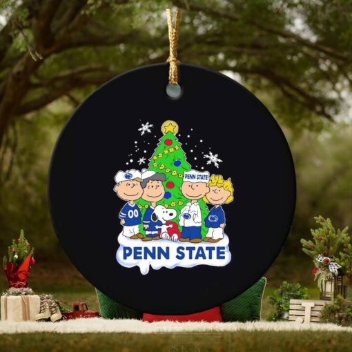 Peanuts characters Penn State Christmas tree ornament