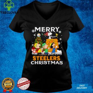 Peanuts characters Steelers merry Christmas shirt