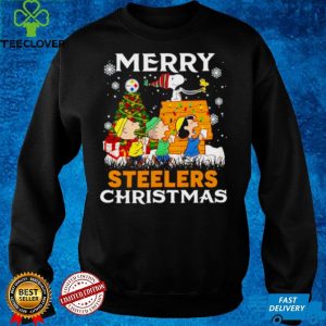 Peanuts characters Steelers merry Christmas hoodie, sweater, longsleeve, shirt v-neck, t-shirt