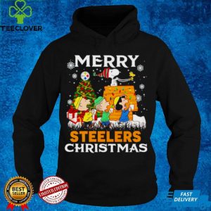 Peanuts characters Steelers merry Christmas hoodie, sweater, longsleeve, shirt v-neck, t-shirt