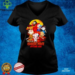 Peanuts characters this is my horror movies watching shirt