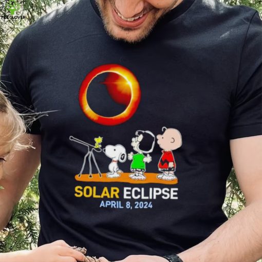 Peanuts characters watching Solar Eclipse April 8 2024 shirt