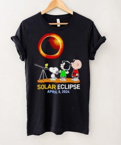 Peanuts characters watching Solar Eclipse April 8 2024 shirt