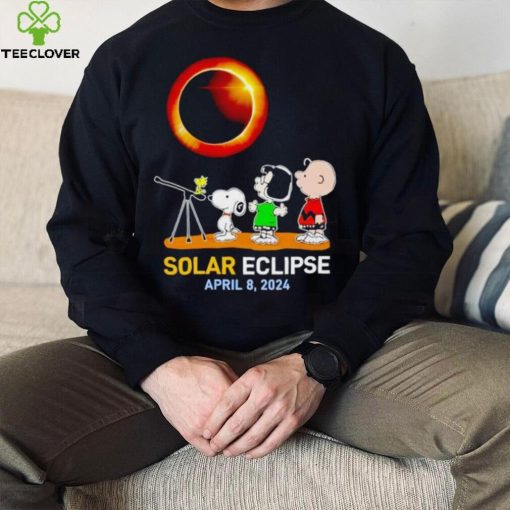 Peanuts characters watching Solar Eclipse April 8 2024 shirt