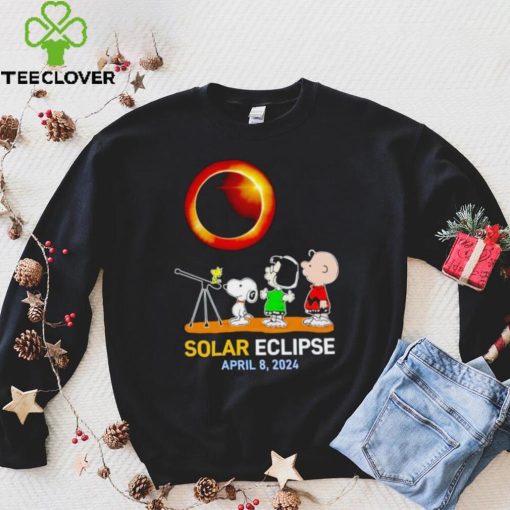 Peanuts characters watching Solar Eclipse April 8 2024 hoodie, sweater, longsleeve, shirt v-neck, t-shirt