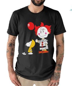 Peanuts charlie brown pennywise and snoopy it movie costume halloween shirt 3 Peanuts charlie brown pennywise and snoopy it movie costume halloween shirt