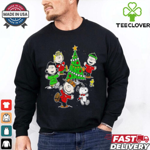 Peanuts fans Christmas tree characters holiday shirt