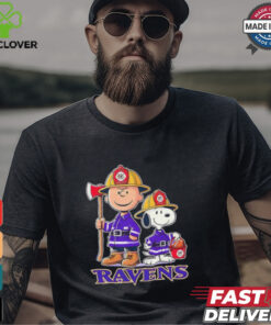 Peanuts firefighters Baltimore Ravens shirt