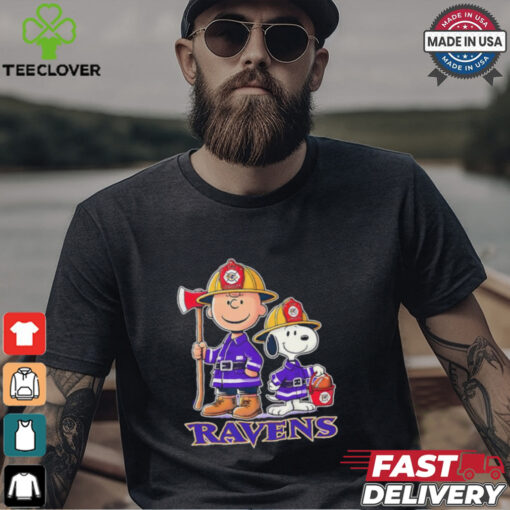 Peanuts firefighters Baltimore Ravens shirt