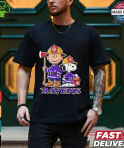 Peanuts firefighters Baltimore Ravens shirt