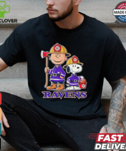 Peanuts firefighters Baltimore Ravens shirt