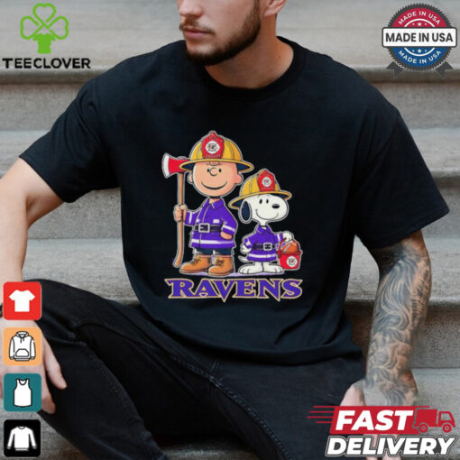 Peanuts firefighters Baltimore Ravens shirt
