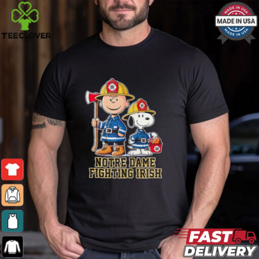 Peanuts firefighters Notre Dame Fighting Irish shirt