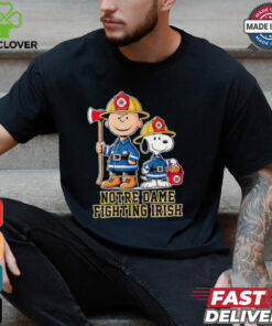 Peanuts firefighters Notre Dame Fighting Irish shirt