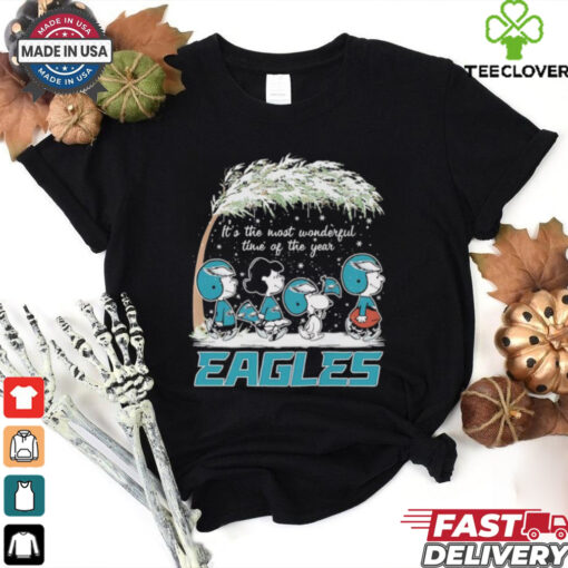 Peanuts it’s the most wonderful time of the year Philadelphia Eagles shirt for Fan