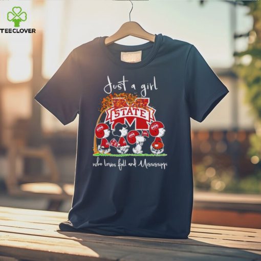Peanuts just a girl who loves fall and Mississippi shirt