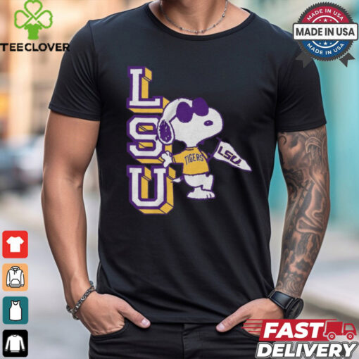 Peanuts x LSU Tigers Joe Cool t shirt