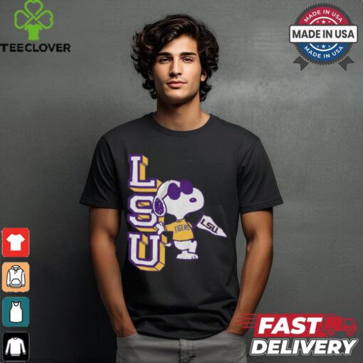 Peanuts x LSU Tigers Joe Cool t shirt