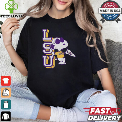Peanuts x LSU Tigers Joe Cool t shirt