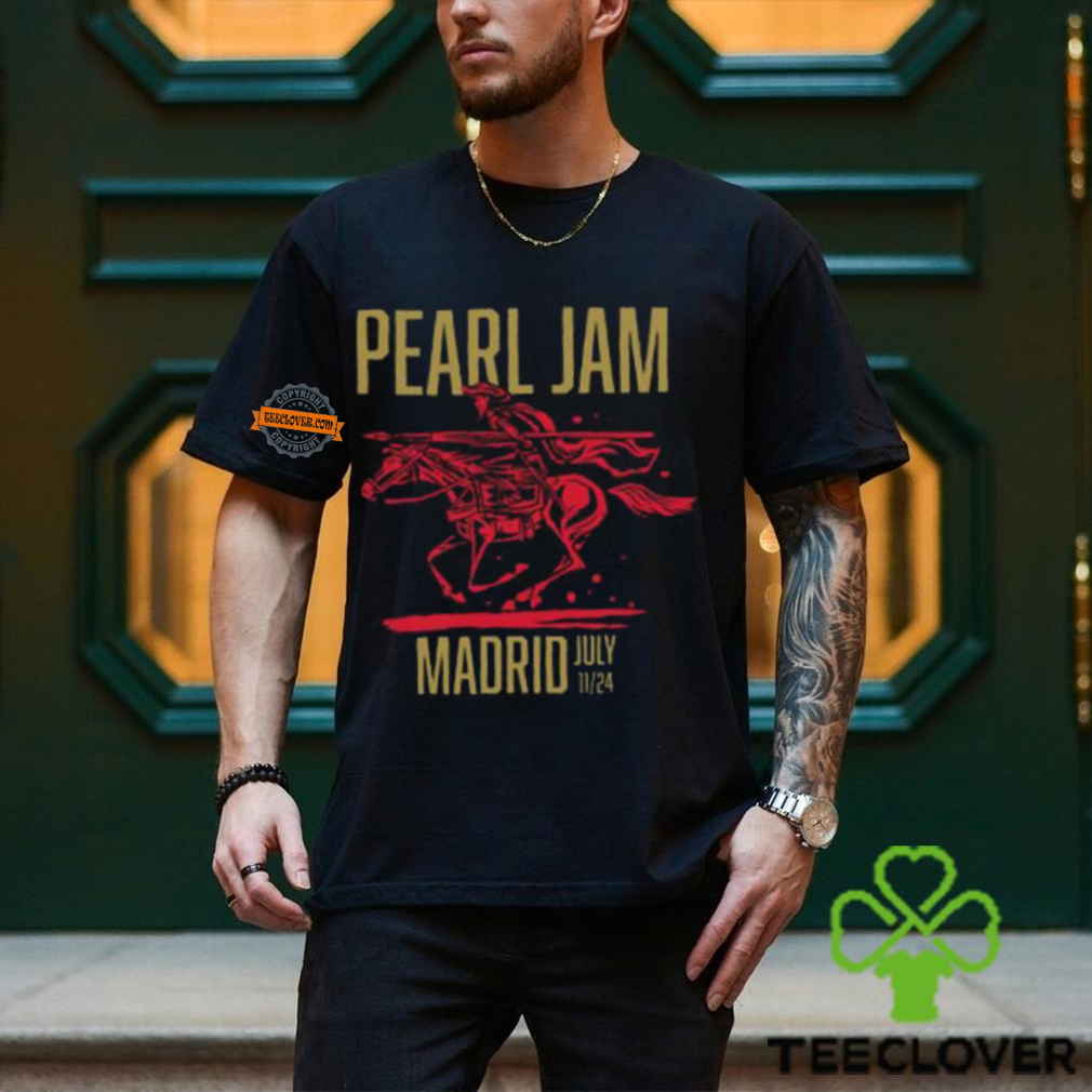 Pearl Jam 2024 Tour In Marrid Spain Unisex T Shirt Pearl Jam 2024 Tour In Marrid Spain Unisex T Shirt