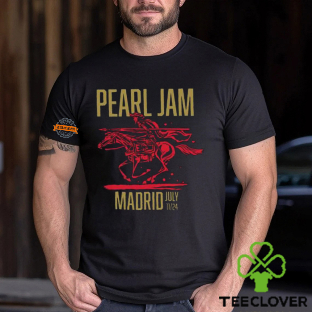 Pearl Jam 2024 Tour In Marrid Spain Unisex T Shirt Pearl Jam 2024 Tour In Marrid Spain Unisex T Shirt
