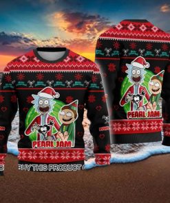 Pearl Jam Band Rick and Morty Ugly Christmas Sweater