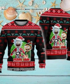 Pearl Jam Band Rick and Morty Ugly Christmas Sweater