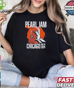 Pearl Jam Chicago,Illinois Tour Aug 29,2024 Wrigley Field Stadium shirt