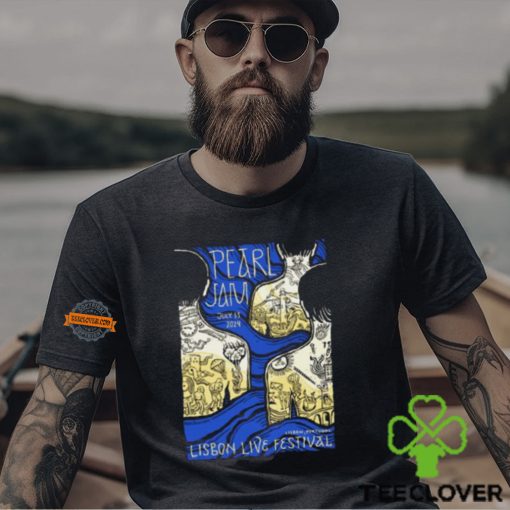 Pearl Jam Dark Matter World Tour At Lisbon Live Festival Portugal On July 13th 2024 Unisex T Shirt