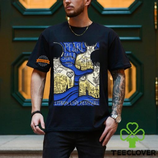 Pearl Jam Dark Matter World Tour At Lisbon Live Festival Portugal On July 13th 2024 Unisex T Shirt
