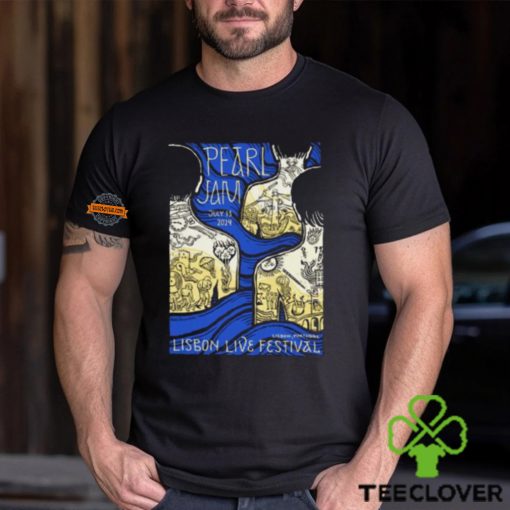 Pearl Jam Dark Matter World Tour At Lisbon Live Festival Portugal On July 13th 2024 Unisex T Shirt