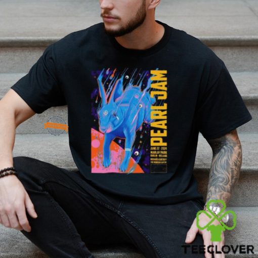 Pearl Jam Event Poster Art By Doaly Whelans Live At Marlay Park In Dublin Ireland On June 22 2024 Unisex T Shirt