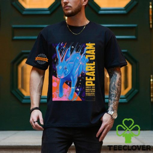 Pearl Jam Event Poster Art By Doaly Whelans Live At Marlay Park In Dublin Ireland On June 22 2024 Unisex T Shirt