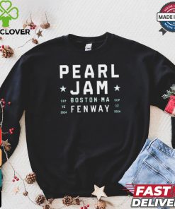 Pearl Jam Sep 15 & 17 2024 Boton Ma Fenway Shirt