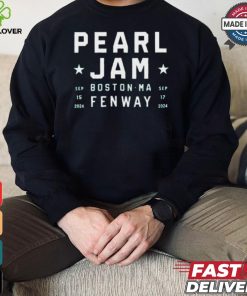 Pearl Jam Sep 15 & 17 2024 Boton Ma Fenway Shirt