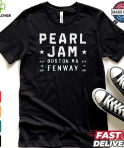 Pearl Jam Sep 15 & 17 2024 Boton Ma Fenway Shirt