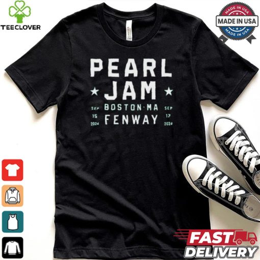 Pearl Jam Sep 15 & 17 2024 Boton Ma Fenway Shirt