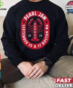 Pearl Jam September 15 & 17 2024 Fenway Boston Ma Shirt