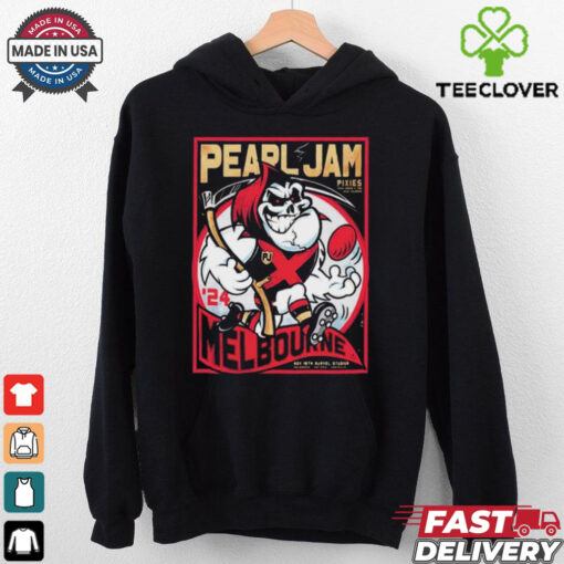 Pearl Jam Show At Night 2 Marvel Stadium Australia Nov 18th 2024 Dark Matter Tour At Melbourne Poster t shirt