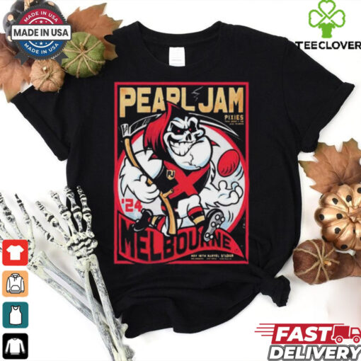 Pearl Jam Show At Night 2 Marvel Stadium Australia Nov 18th 2024 Dark Matter Tour At Melbourne Poster t shirt