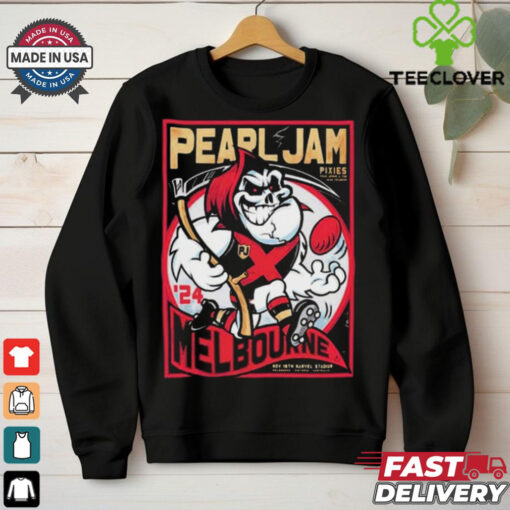 Pearl Jam Show At Night 2 Marvel Stadium Australia Nov 18th 2024 Dark Matter Tour At Melbourne Poster t shirt