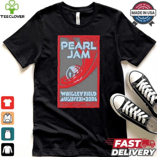 Pearl Jam Wrigley Field August 31 2024 Chicago Night 2 Setlist Merch Shirt