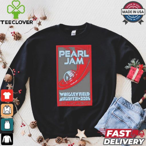 Pearl Jam Wrigley Field August 31 2024 Chicago Night 2 Setlist Merch Shirt