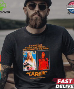 Pedro Pascal Wearing If You’ve Got A Taste For Terror Take Carrie To The From If Only They Knew She Had The Power Jw Anderson Black Carrie 1976 T shirts